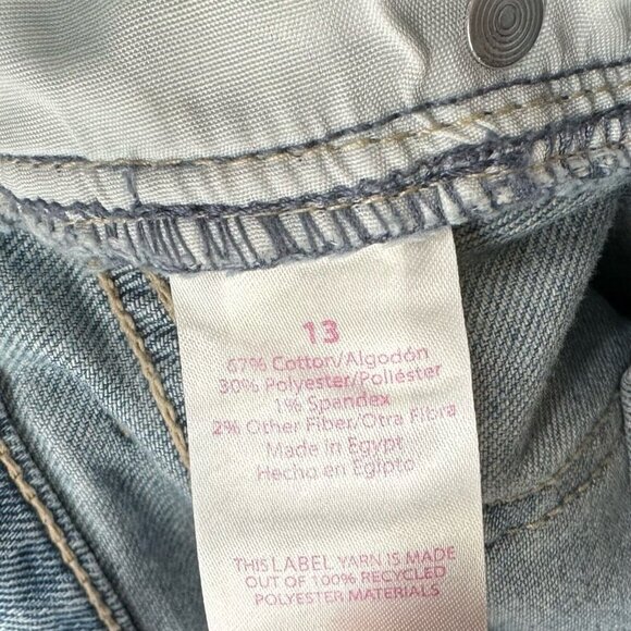 No Boundaries Jeans Juniors 13 Light Wash Denim Distressed High Rise Ankle Blue - Picture 8 of 12